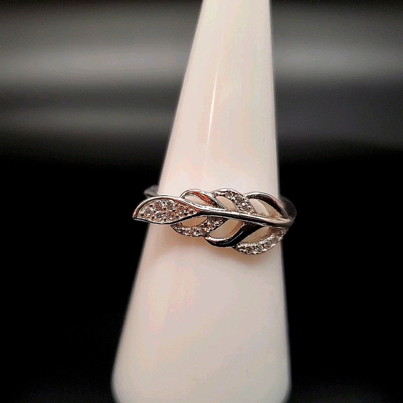💫Sterling Silver Frond Feather Ring💫 - Picture 3 of 4
